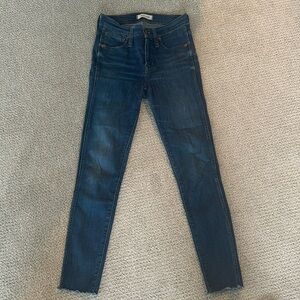 Madewell Medium Wash 9” High Rise Skinny Jeans